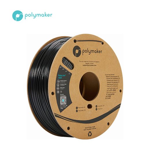 Polymaker - PolyLite ASA - Noir (Black) - 1.75 mm - 3 kg main image 1
