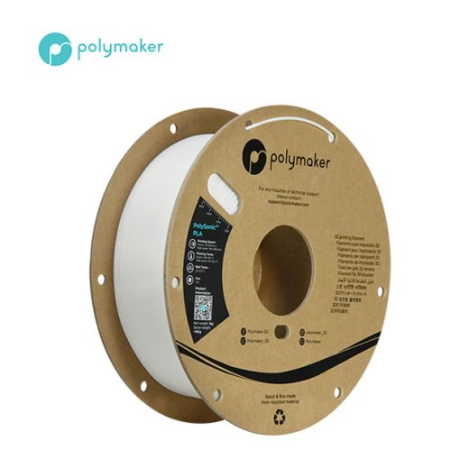 Polymaker PolySonic High Speed PLA White 1.75mm - POLYMAKER