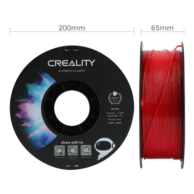 Creality CR-TPU filament Red 1000g 1.75mm - slika 3
