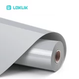 LOKLiK Heat Transfer Vinyl Basic Silver 30.5 x 180 cm