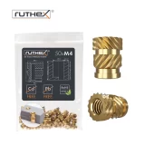 Ruthex M4 threaded insert – Rx-M4x8.1 - 50 pcs